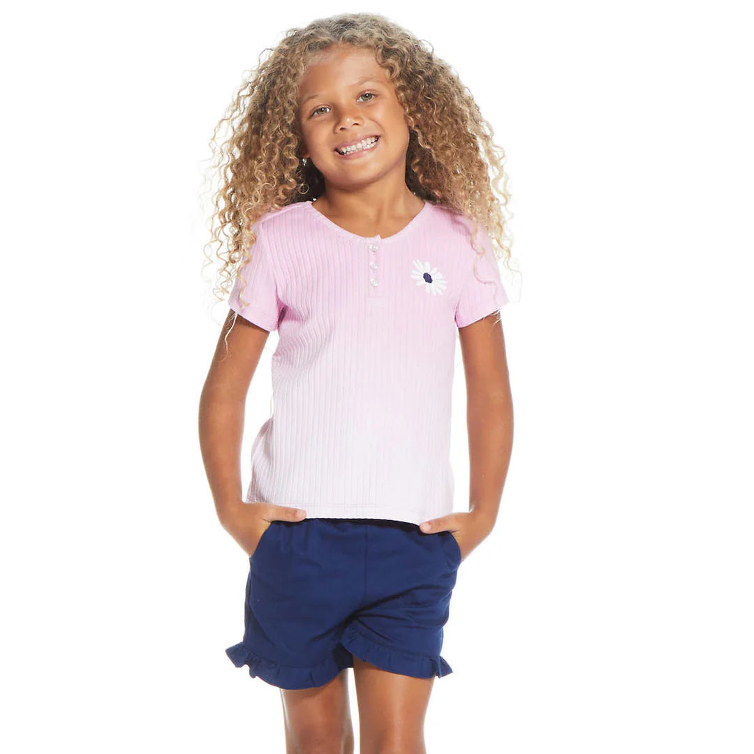 Andy & Evan - Girls’ 3 Pc Short + Tops Set