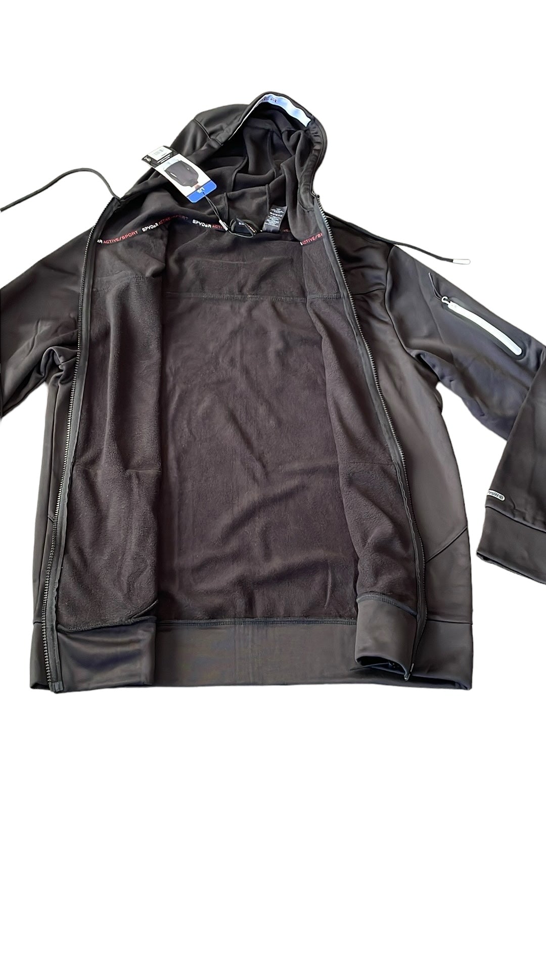 Spyder - Men’s Active Fleece Zip Up Hoodie Sweater