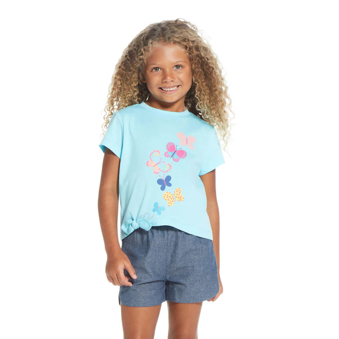 Andy & Evan - Girls’ 3 Pc Short + Tops Set