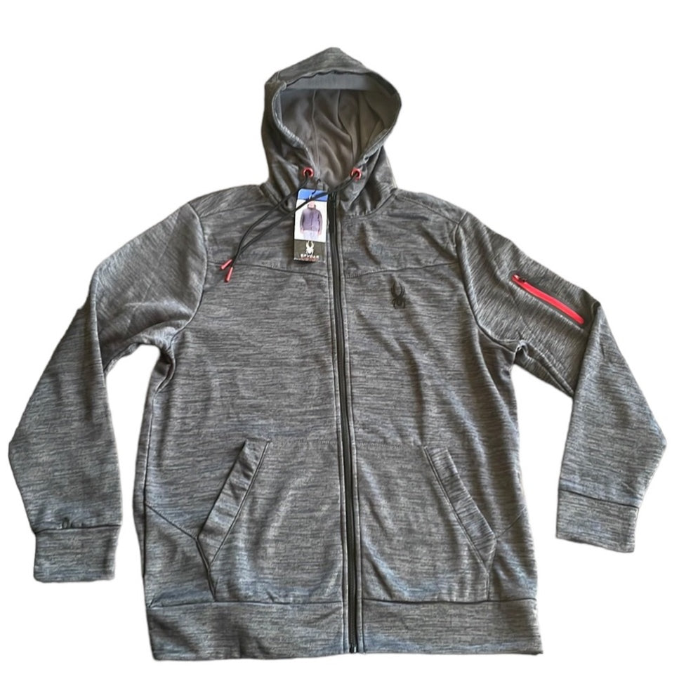 Spyder - Men’s Active Fleece Zip Up Hoodie Sweater