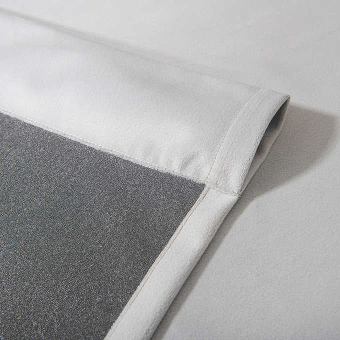 SUN+BLK Velvet Collection Room Darkening Curtain Panel, 2-Panel