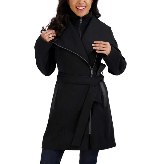 Two By Vince Camuto Women’s Belted Knit Wrap Jacket