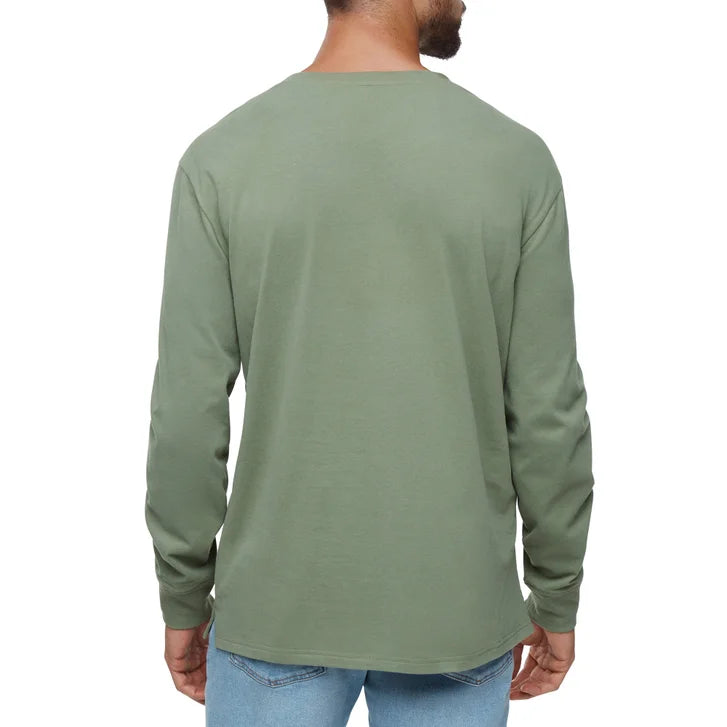 Gap Men's Sueded Long Sleeve Henley