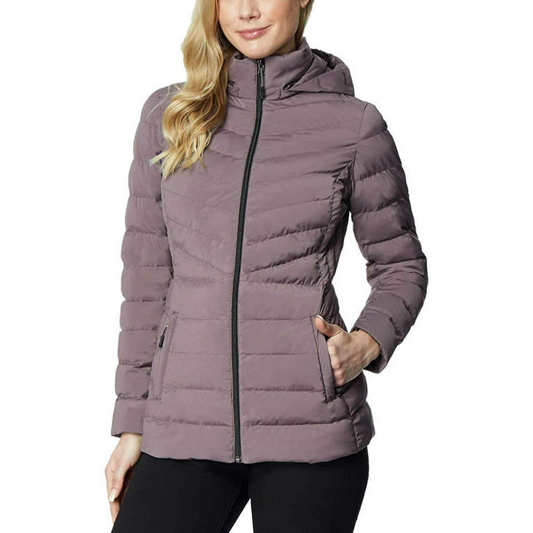 32 Degrees Heat - Women's Hooded 4-Way Stretch  Puffer Jacket