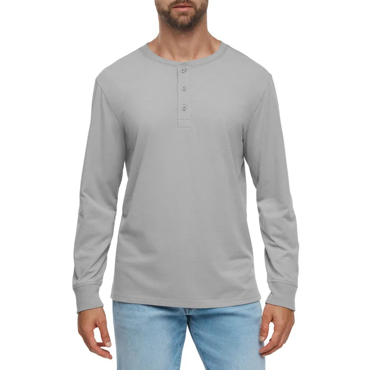 Gap Men's Sueded Long Sleeve Henley
