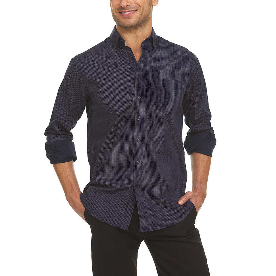 Nautica - Mens Long Sleeve Dress Shirt