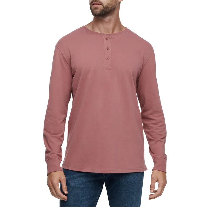 Gap Men's Sueded Long Sleeve Henley