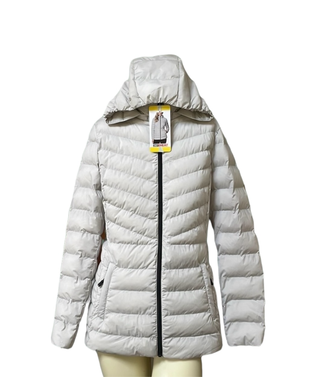 32 Degrees Heat - Women's Hooded 4-Way Stretch  Puffer Jacket
