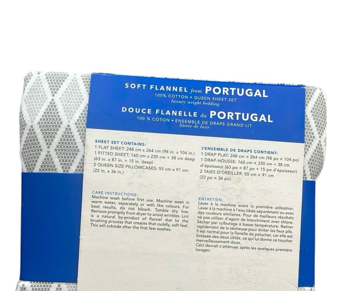 Portuguese Soft Flannel - Queen Sheet Set luxury weight bedding