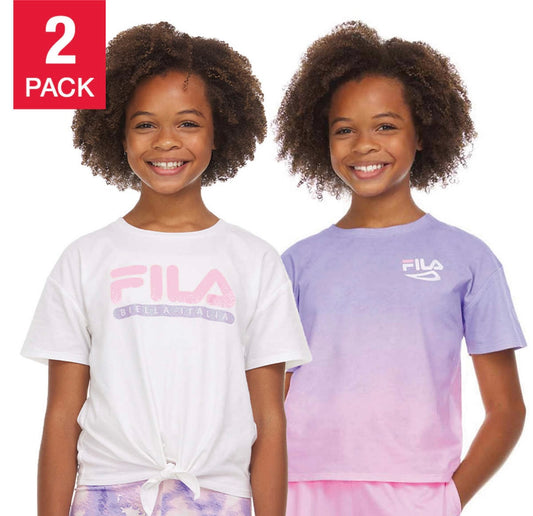 Fila - 2 Pack Girls’ Short sleeve Top