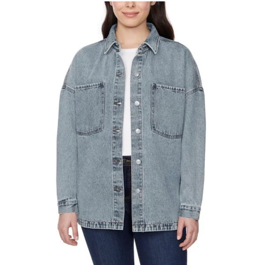 Hudson - Women's  Denim Shacket / Shirt Jacket