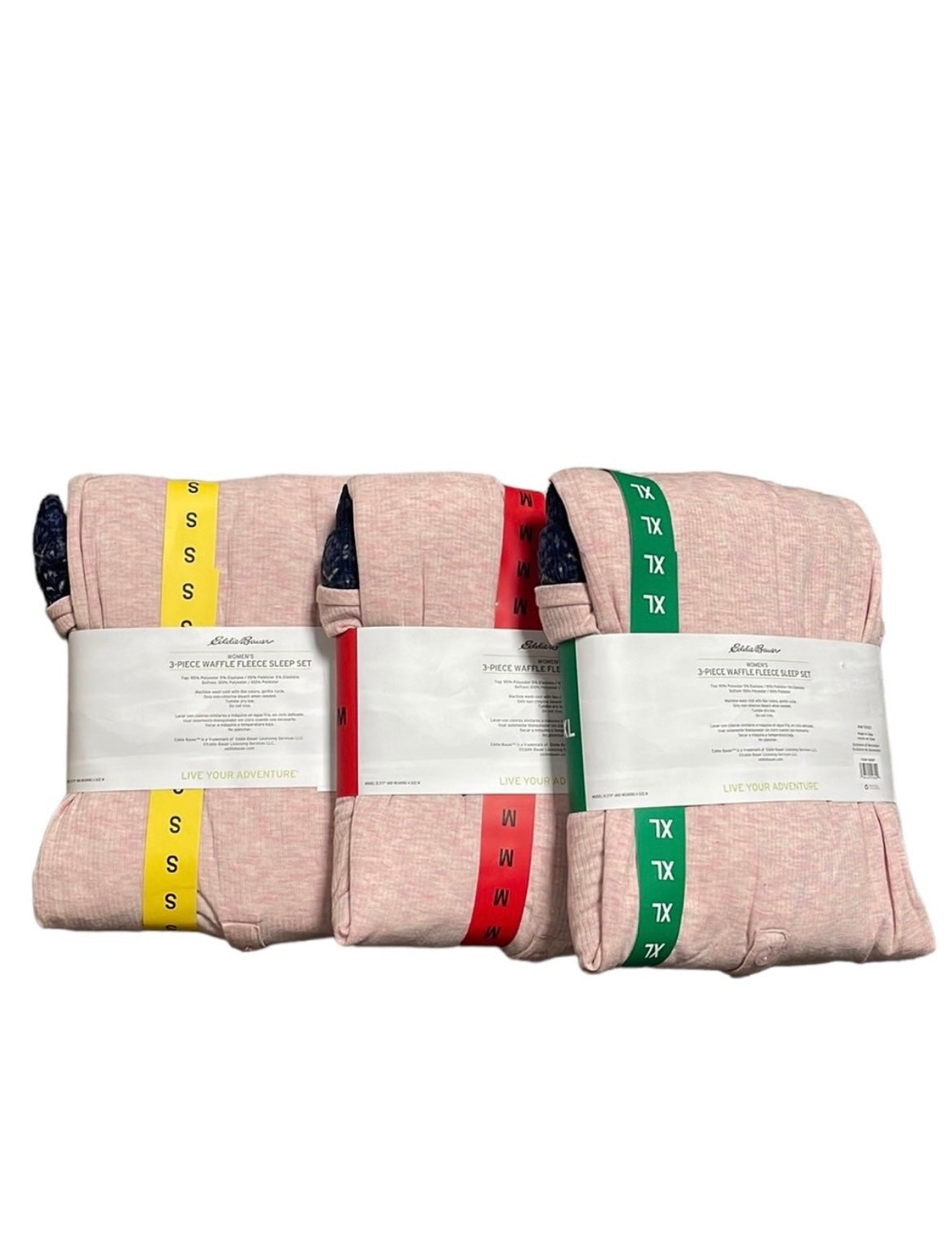 Eddie Bauer 3-Piece Waffle Fleece Pajamas Set