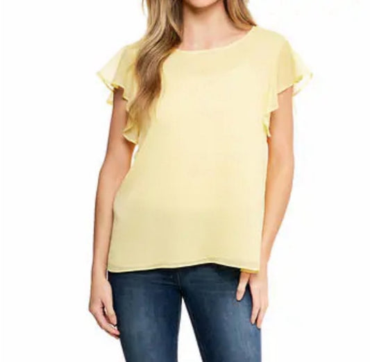Cristina B - Flutter Sleeve Top