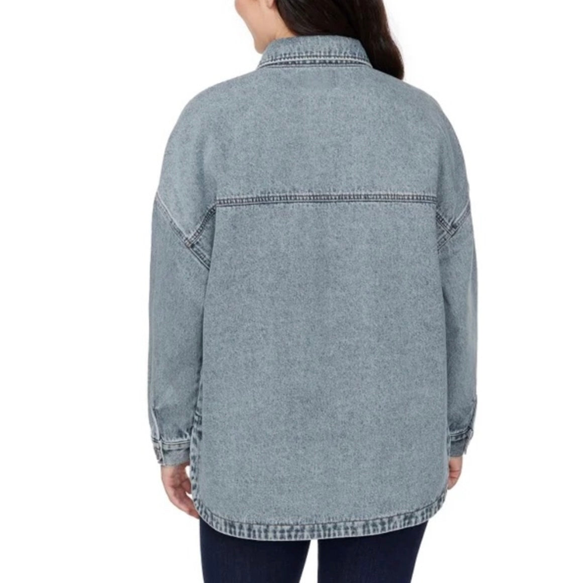 Hudson - Women's  Denim Shacket / Shirt Jacket