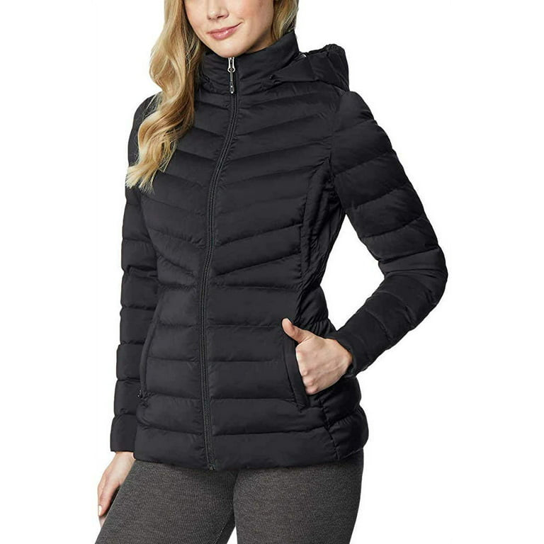 32 Degrees Heat - Women's Hooded 4-Way Stretch  Puffer Jacket