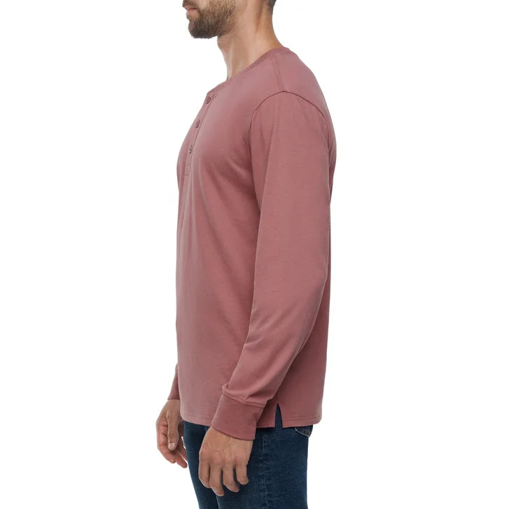 Gap Men's Sueded Long Sleeve Henley