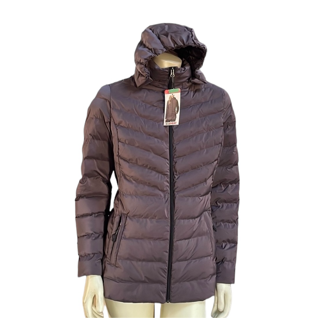 32 Degrees Heat - Women's Hooded 4-Way Stretch  Puffer Jacket