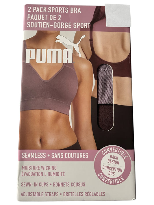 Puma Women's Sports Bra, 2-pack