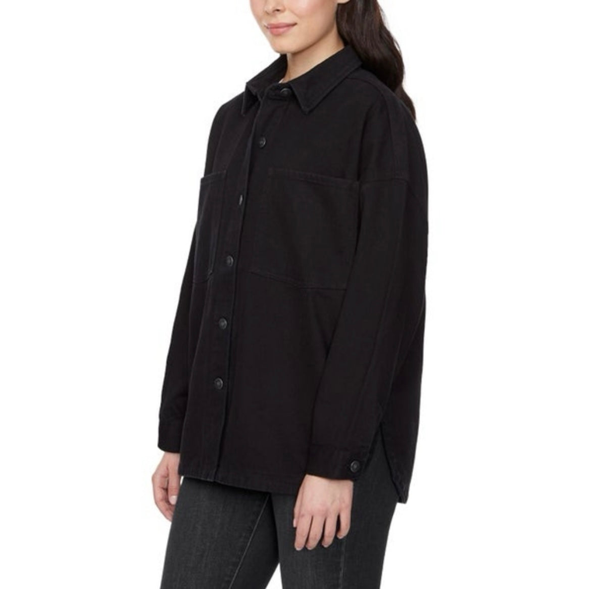 Hudson - Women's  Denim Shacket / Shirt Jacket