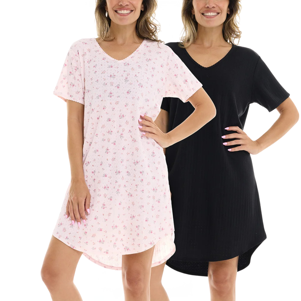FLORA NIKROOZ - Women's 2-Pack Sleep Dress