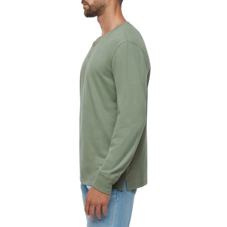 Gap Men's Sueded Long Sleeve Henley