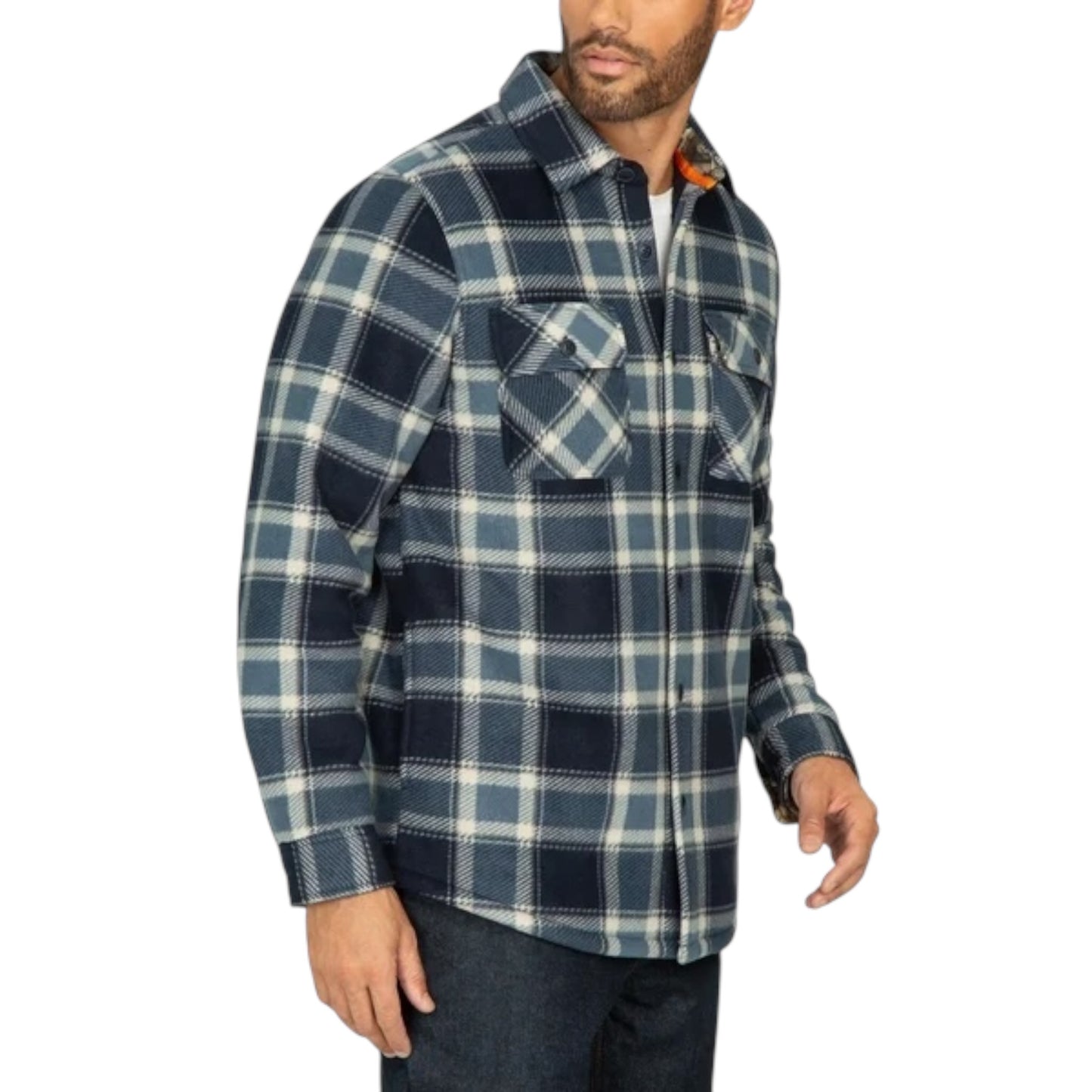 Realtree - Men's Sherpa Lined Shirt Jacket / Shacket