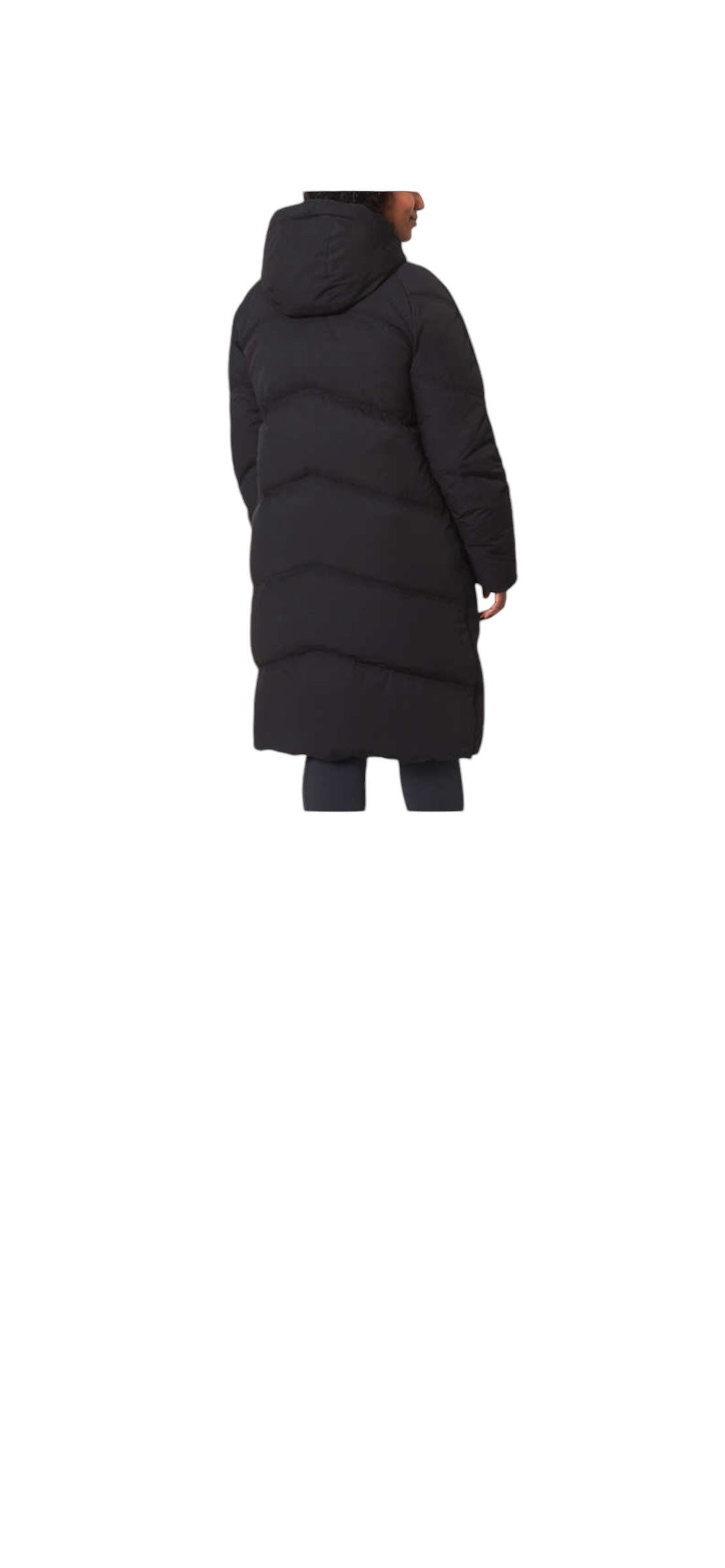 Mondetta - Down Quilted Chevron Maxi Parka Jacket / Winter Coat